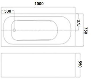 Экран боковой WeltWasser WW HB OKER 75